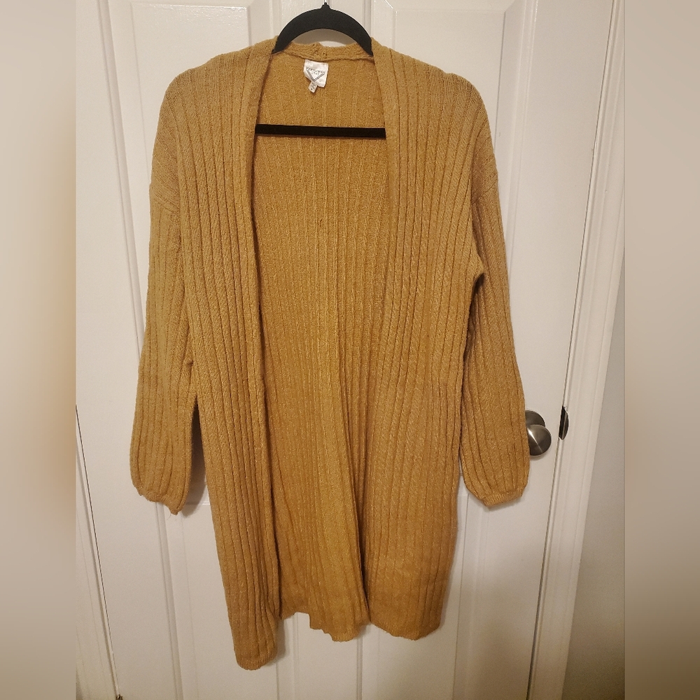 Long tan cozy sweater